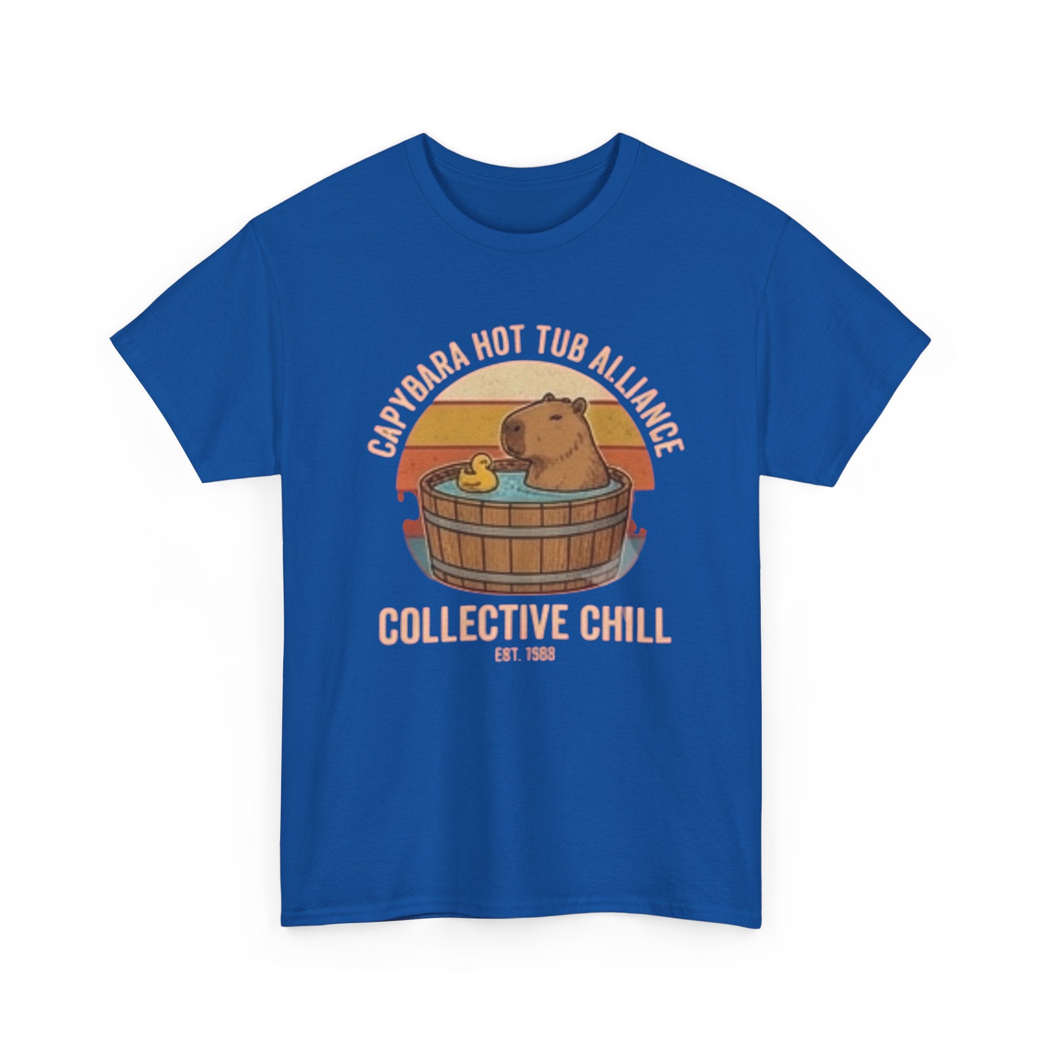 Capybara Hot Tub Alliance unisex heavy cotton tee