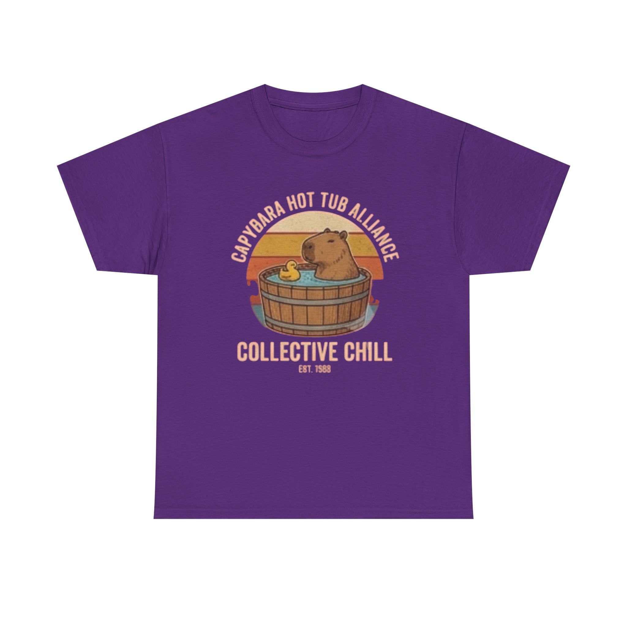 Capybara Hot Tub Alliance unisex heavy cotton tee