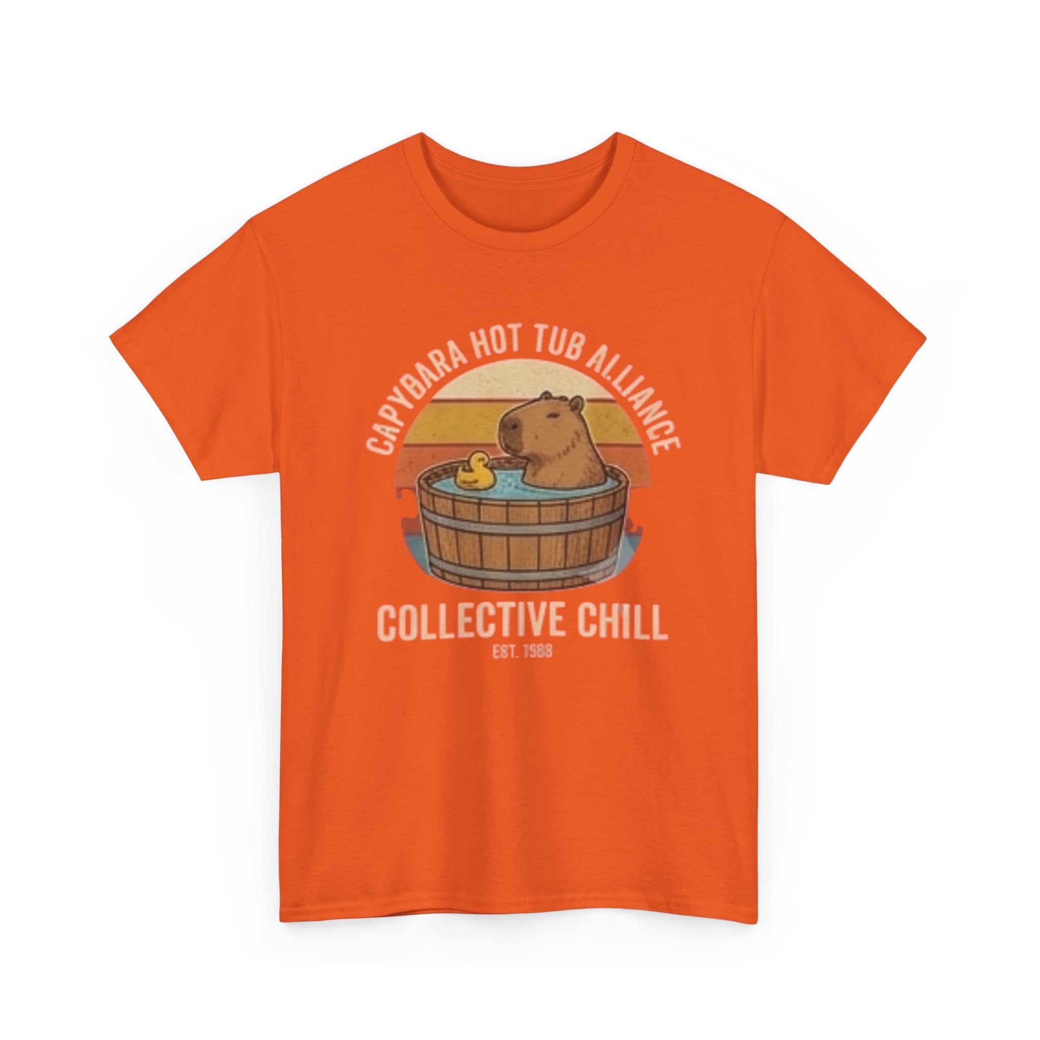 Capybara Hot Tub Alliance unisex heavy cotton tee
