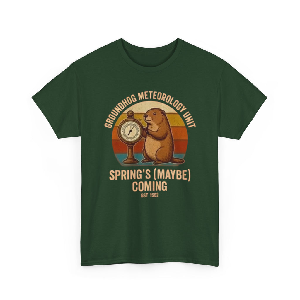 Groundhog meteorology unit Unisex Heavy Cotton Tee