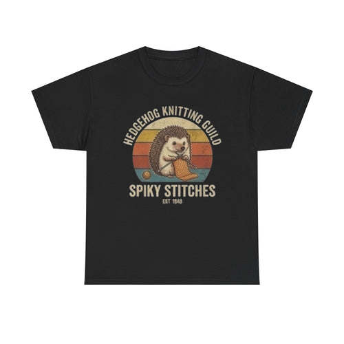 Hedgehog Knitting Guild Unisex Heavy Cotton Tee