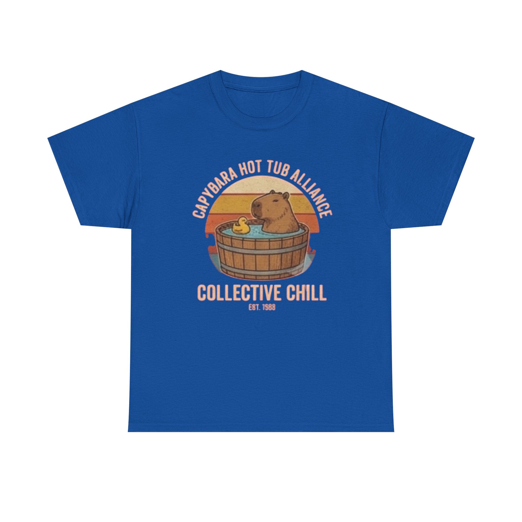 Capybara Hot Tub Alliance unisex heavy cotton tee