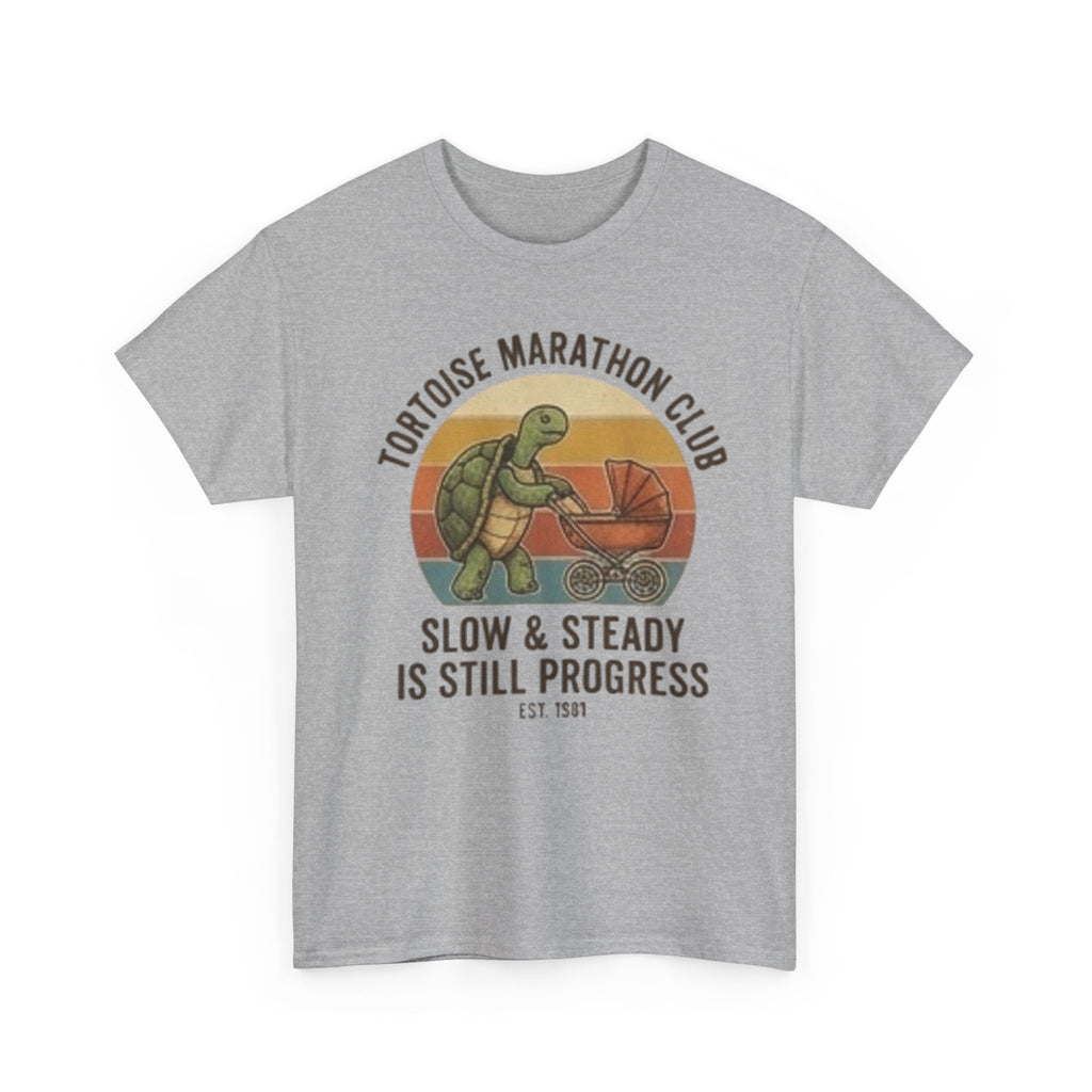 Tortoise marathon club Unisex Heavy Cotton Tee