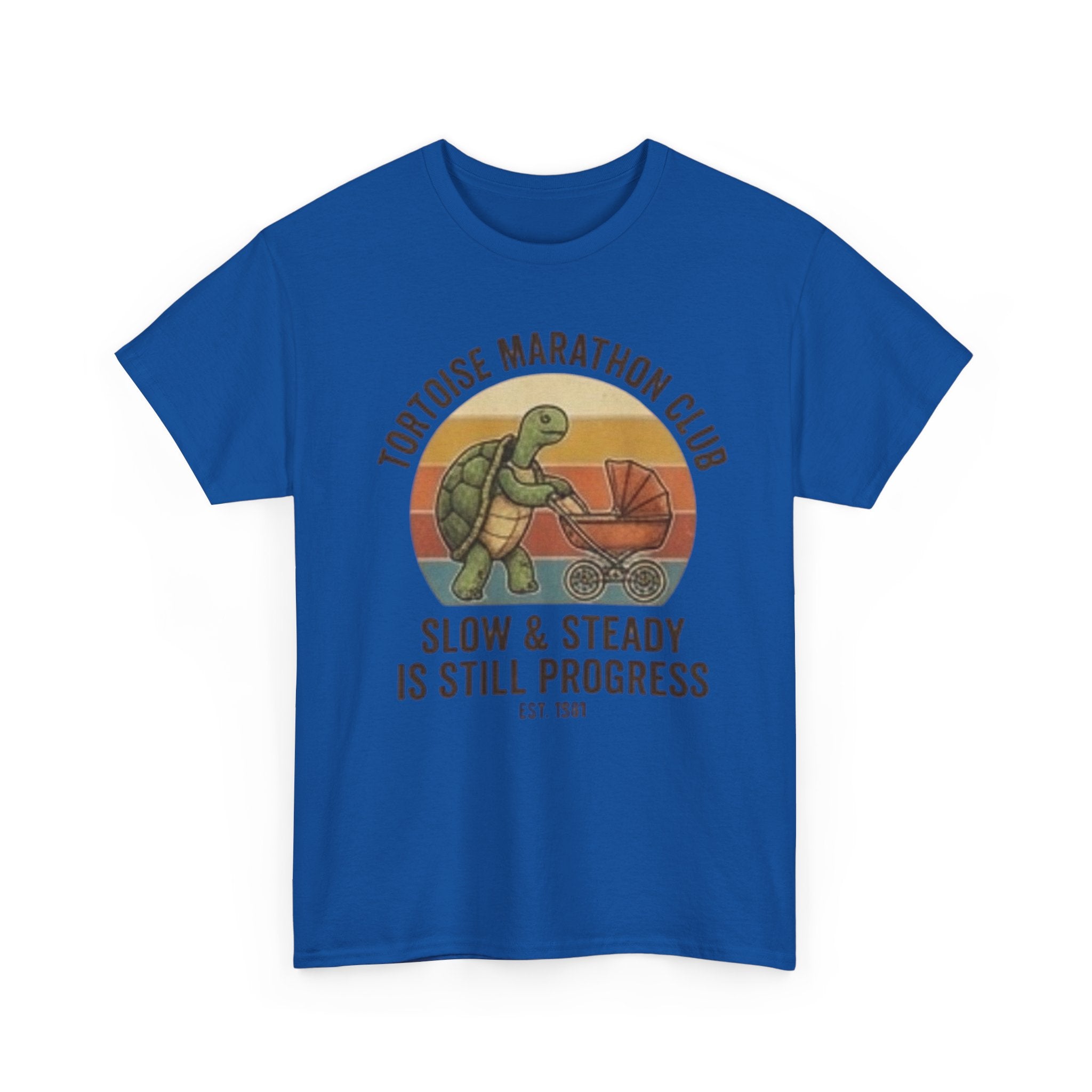 Tortoise marathon club Unisex Heavy Cotton Tee