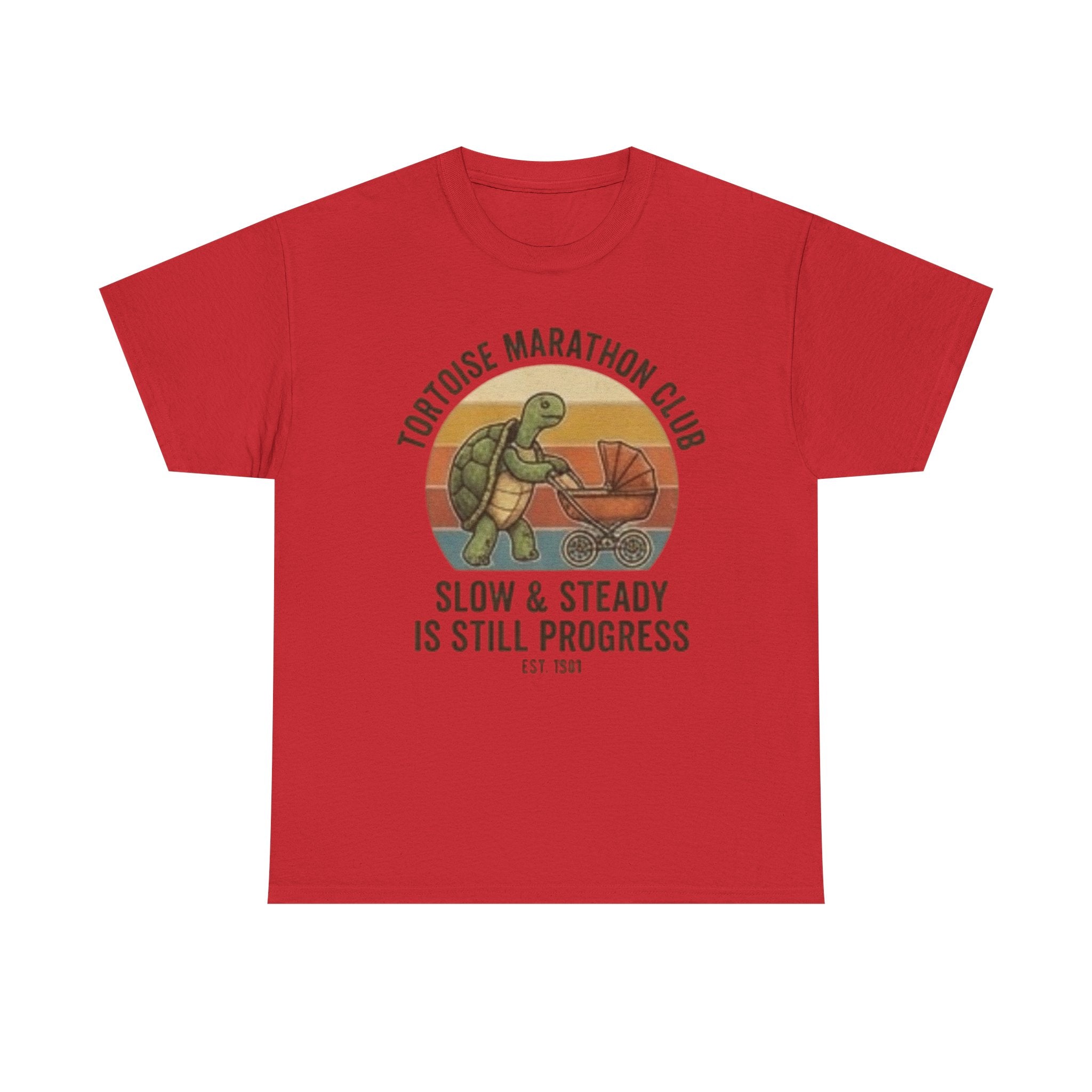Tortoise marathon club Unisex Heavy Cotton Tee