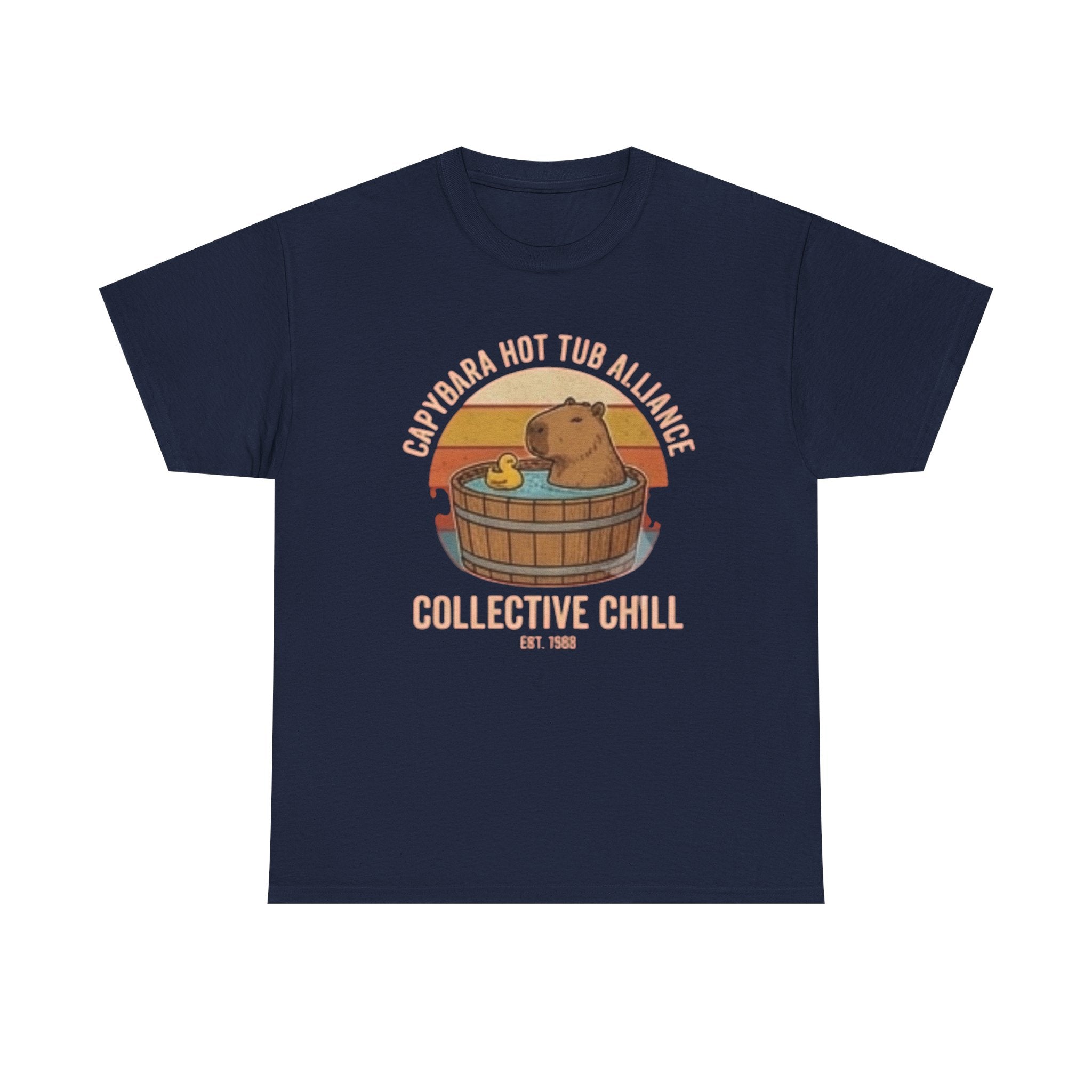 Capybara Hot Tub Alliance unisex heavy cotton tee
