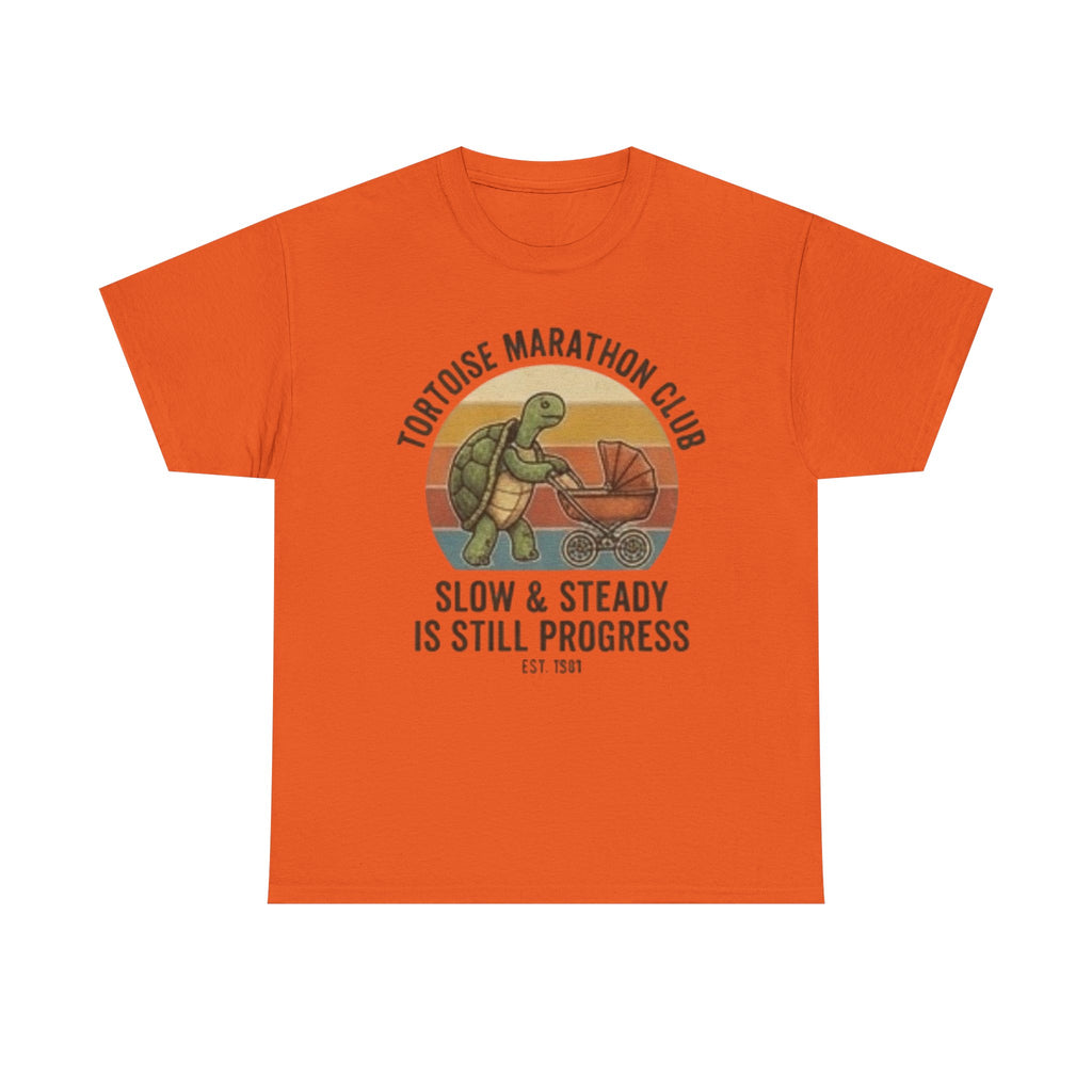 Tortoise marathon club Unisex Heavy Cotton Tee