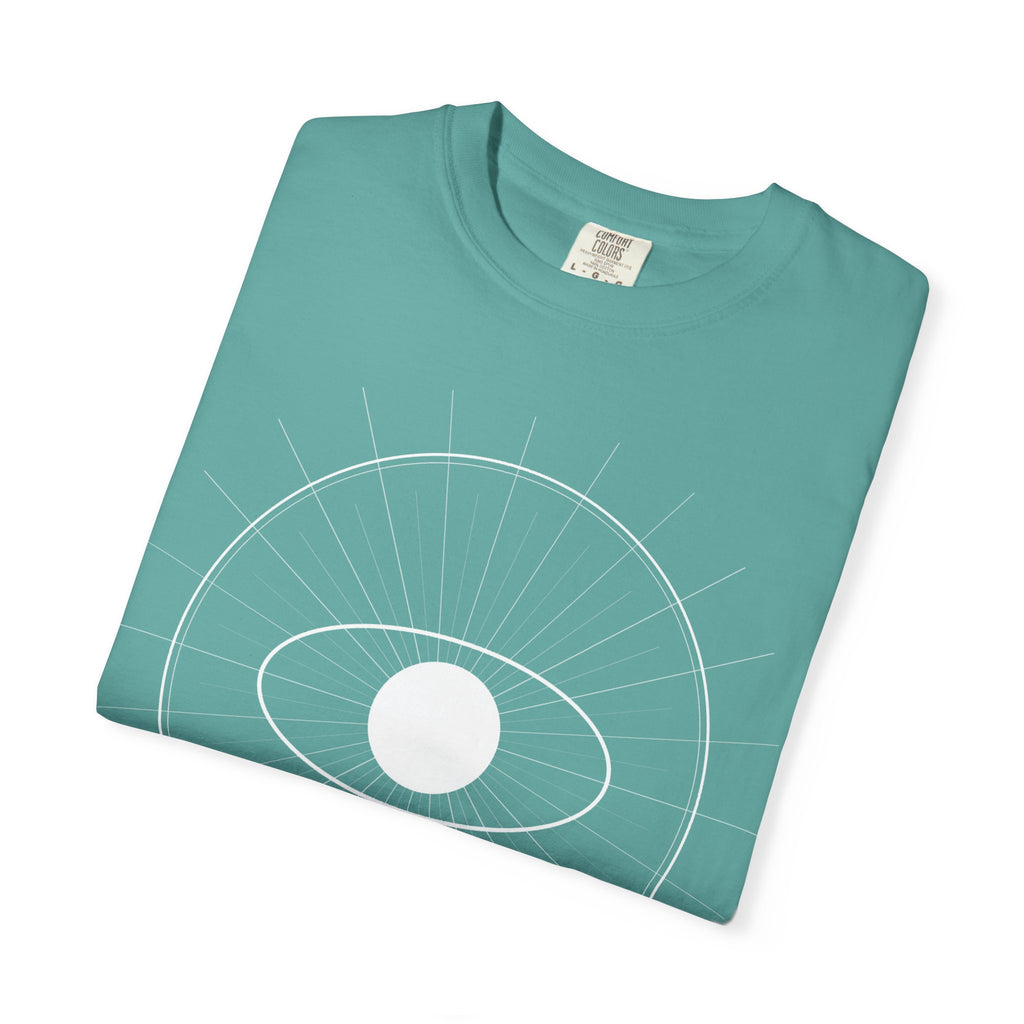 Eye of Ra Spiritual T-Shirt — Garment-Dyed Vintage White Tee