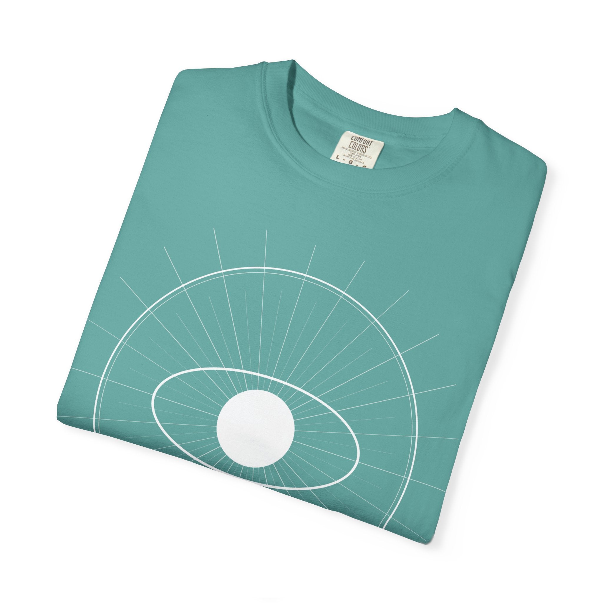 Eye of Ra Spiritual T-Shirt — Garment-Dyed Vintage White Tee