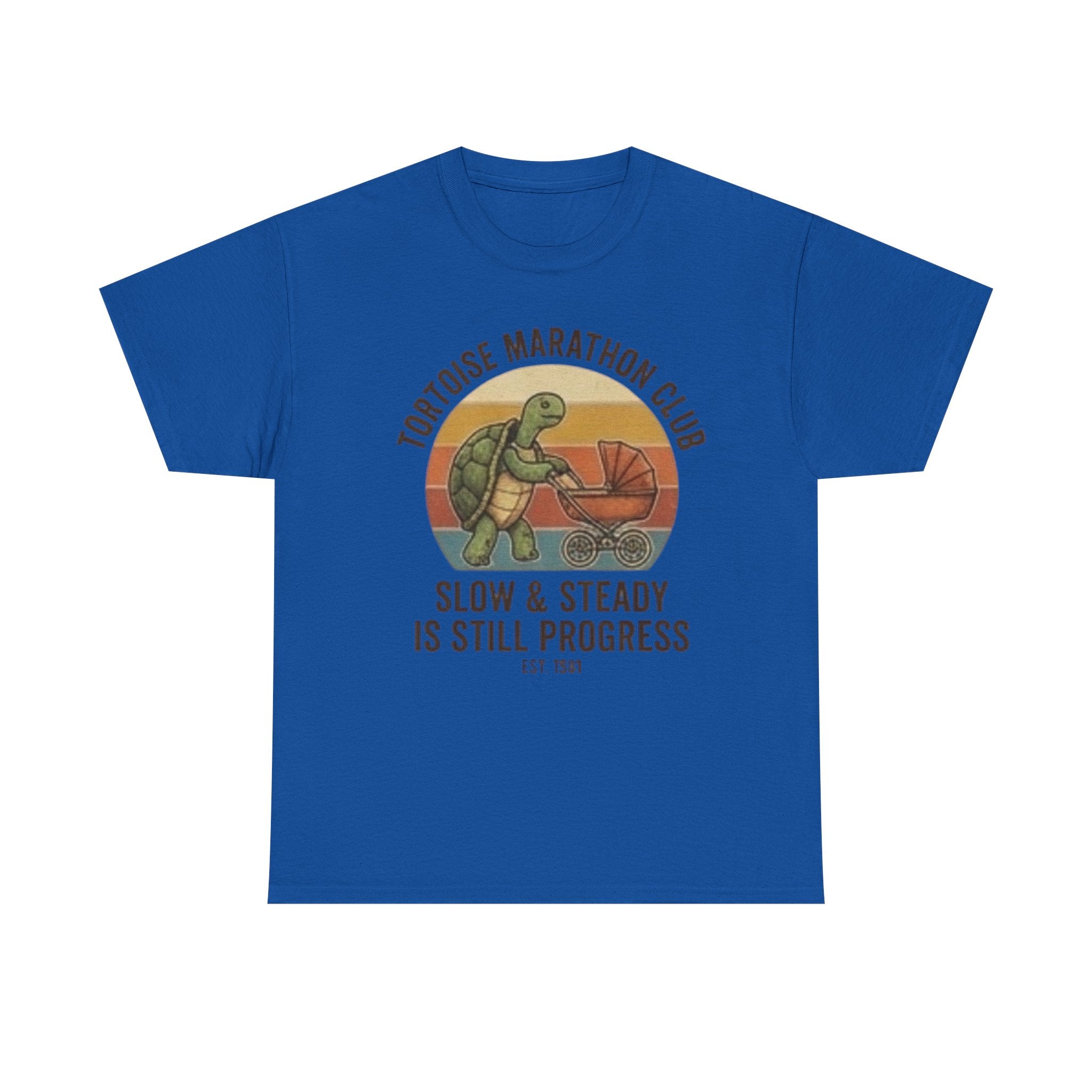 Tortoise marathon club Unisex Heavy Cotton Tee