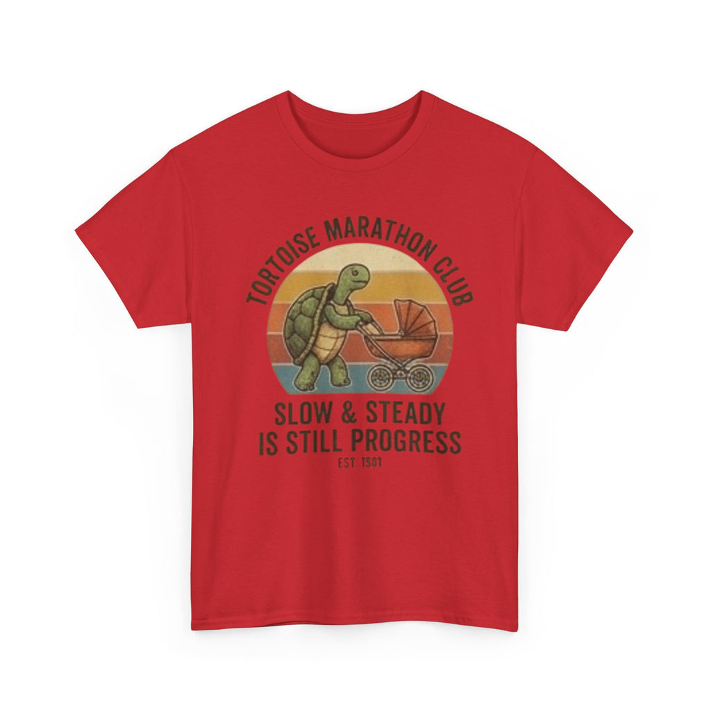 Tortoise marathon club Unisex Heavy Cotton Tee