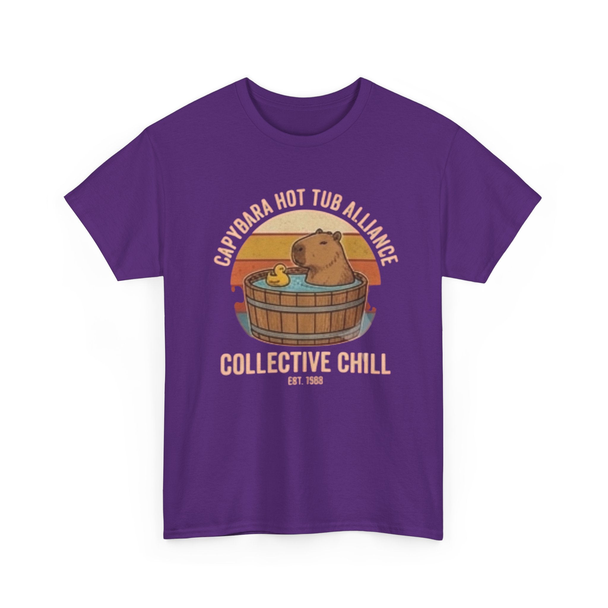 Capybara Hot Tub Alliance unisex heavy cotton tee