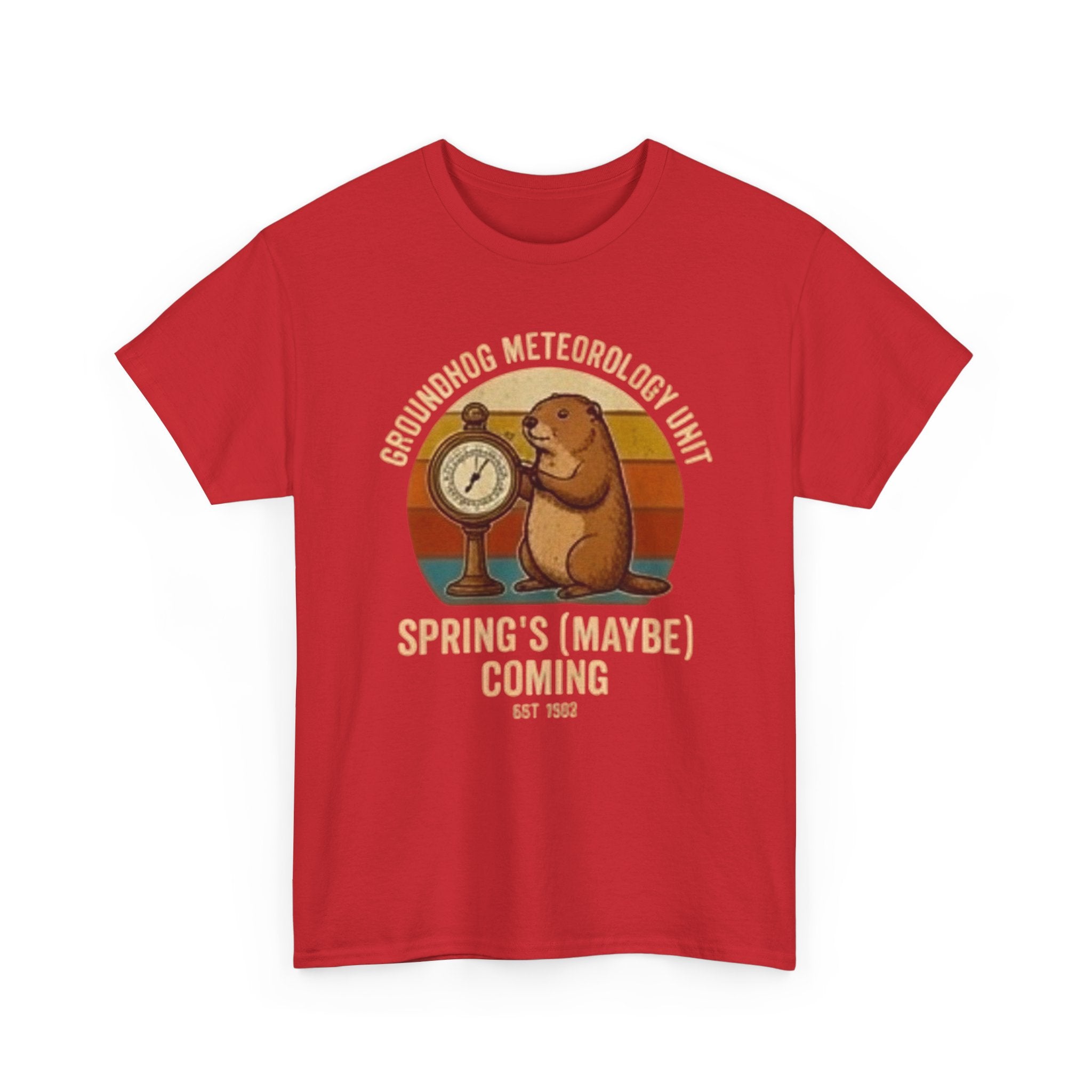 Groundhog meteorology unit Unisex Heavy Cotton Tee