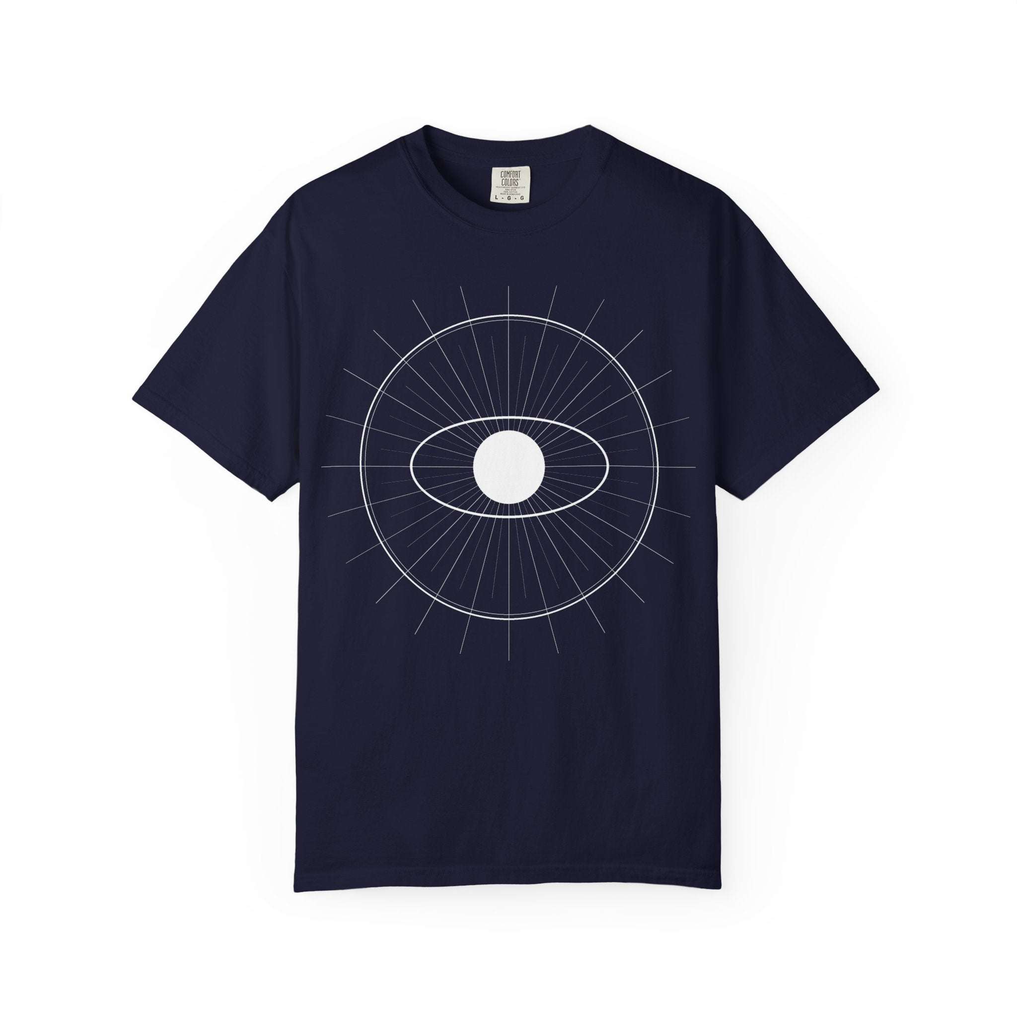 Eye of Ra Spiritual T-Shirt — Garment-Dyed Vintage White Tee