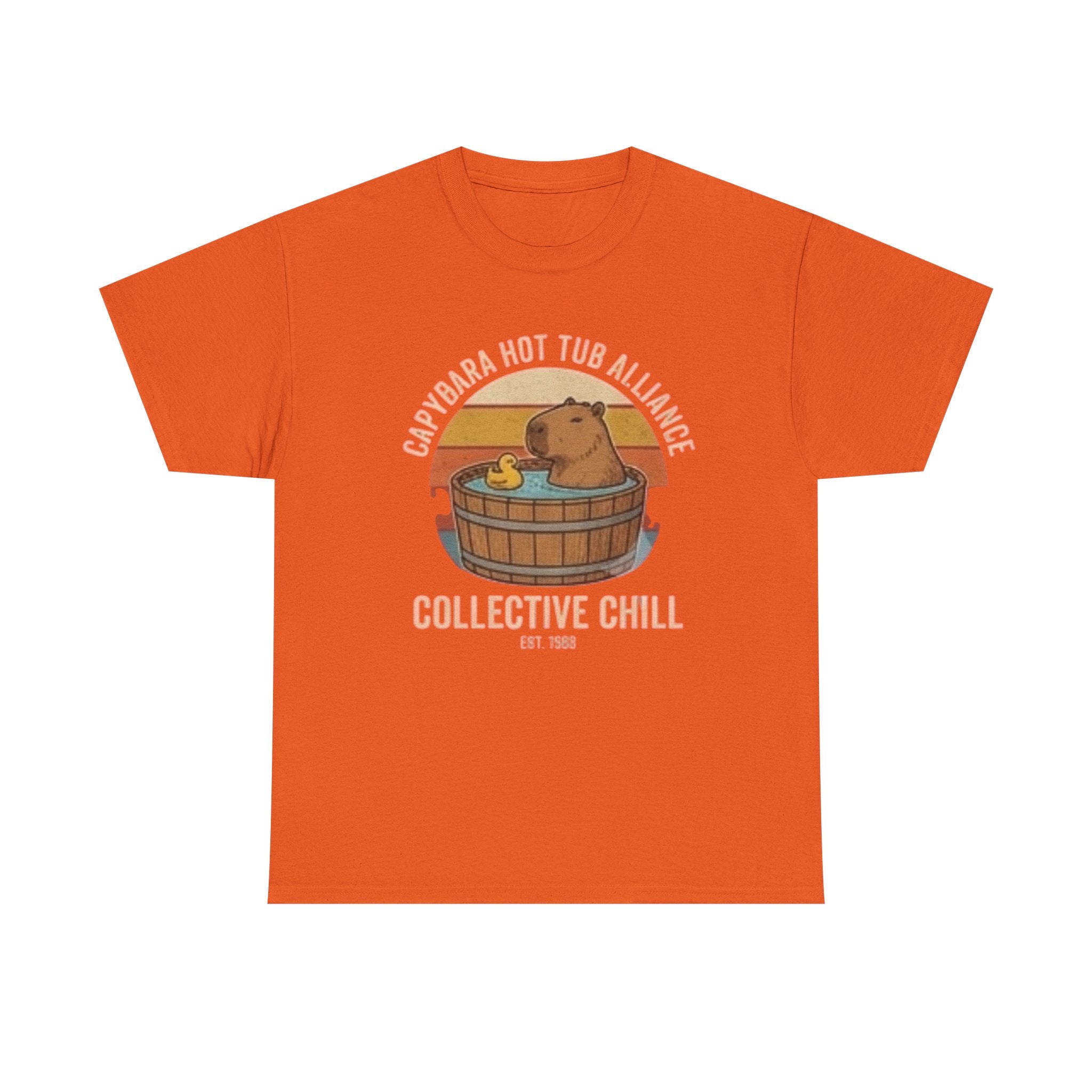 Capybara Hot Tub Alliance unisex heavy cotton tee