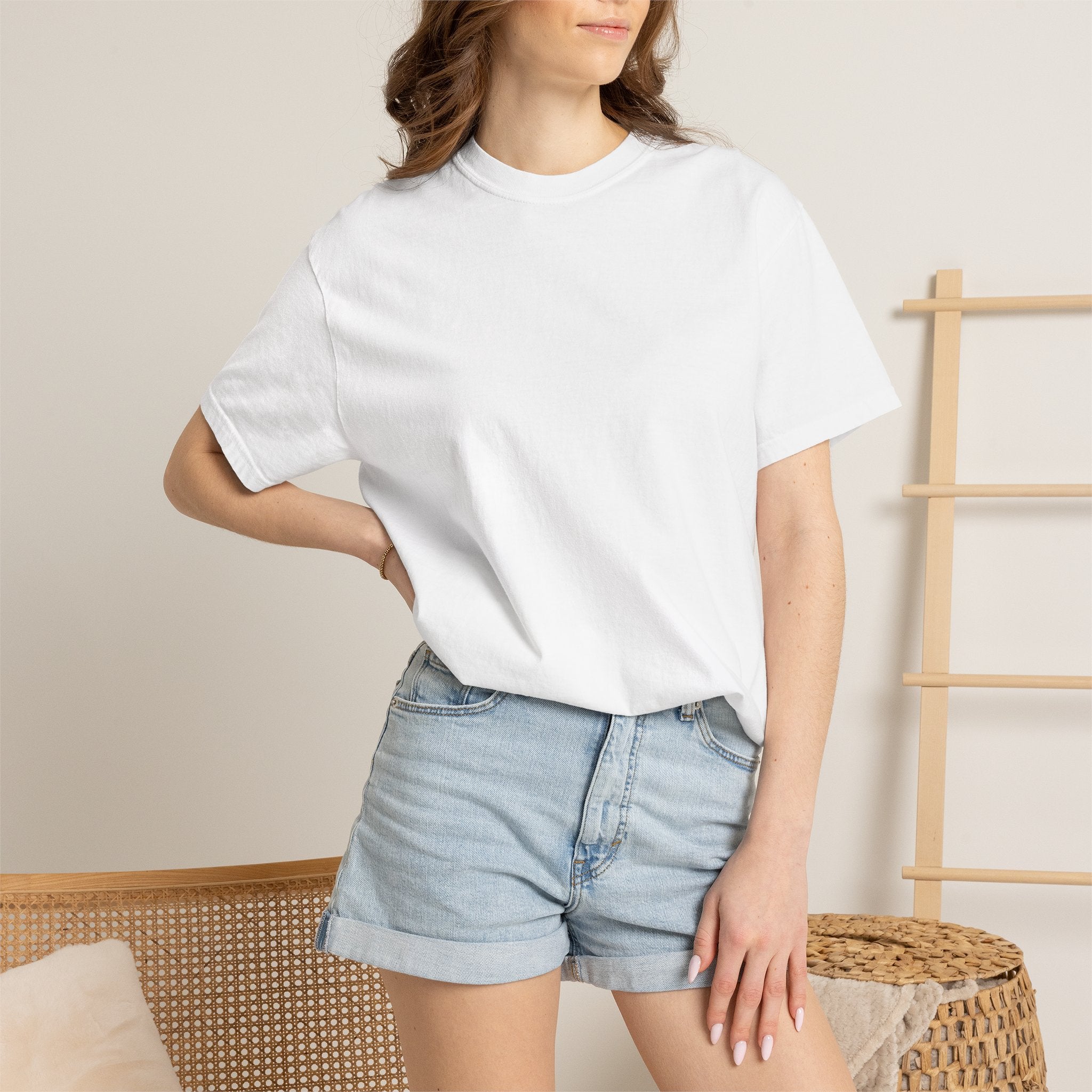 Classic White T‑Shirt — Garment-Dyed Unisex Tee